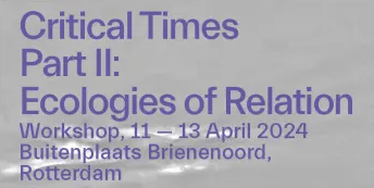 Critical Times. Part II: Ecologies of&nbsp;Relation